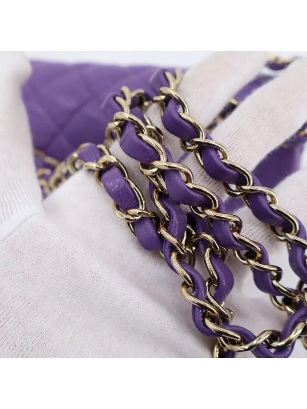 Chanel Cabiskin Quilted Chain Shoulder Bag